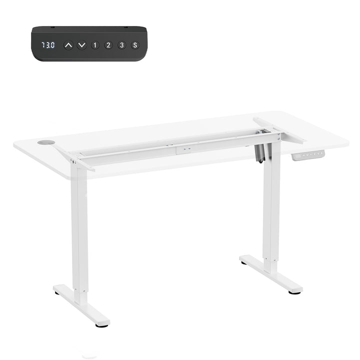 Scrivania elettrica regolabile in altezza Ergo Office, altezza massima 1160 mm, max - 80 kg, senza piano d'appoggio, bianco, ER-400 W