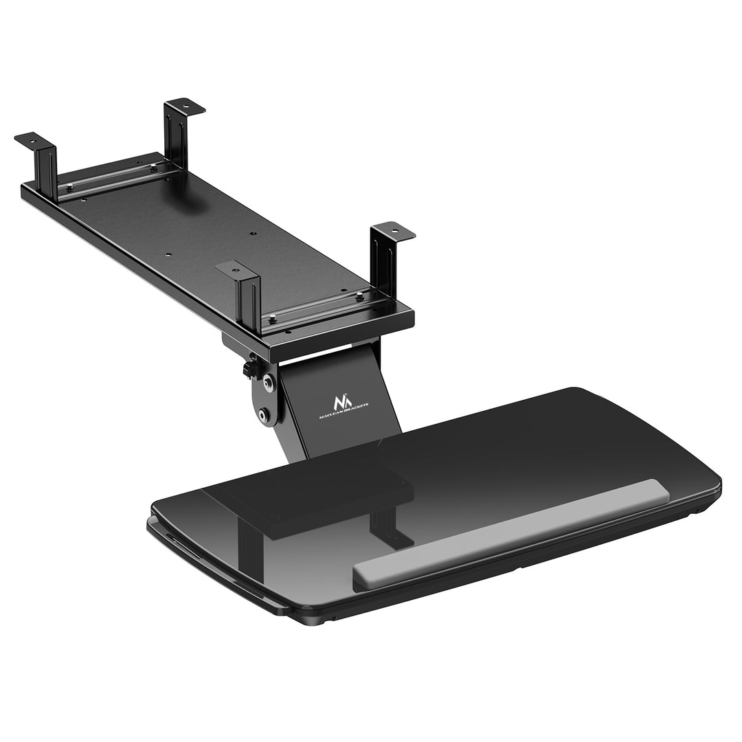 Supporto per tastiera sotto la scrivania Maclean, regolabile, max. 5 kg, nero. 5 kg, nero, MC-156 B