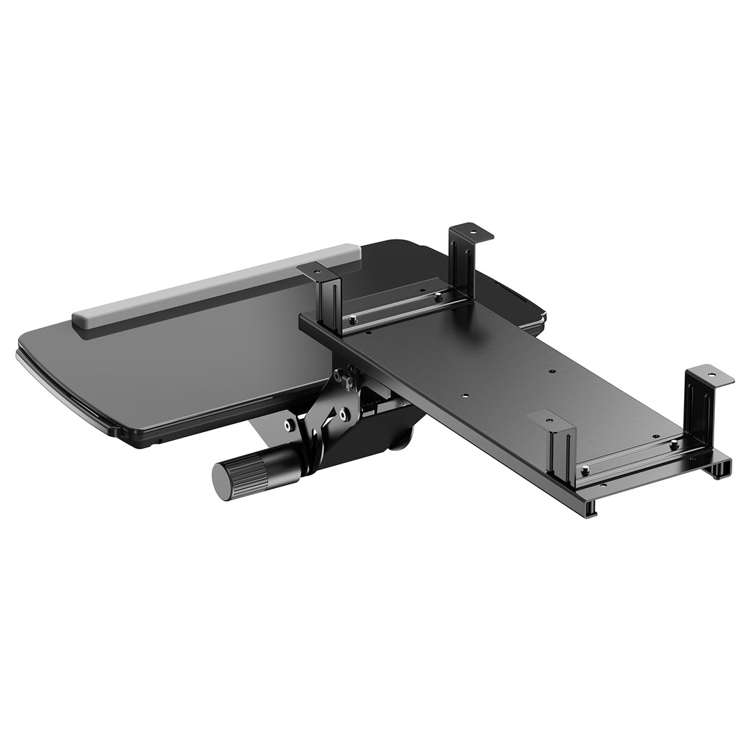 Supporto per tastiera sotto la scrivania Maclean, regolabile, max. 5 kg, nero. 5 kg, nero, MC-156 B