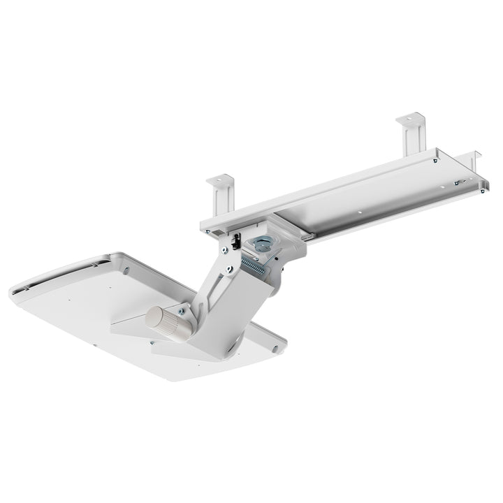Supporto per tastiera sotto la scrivania Maclean, regolabile, max. 5 kg, bianco, MC56 W. 5 kg, bianco, MC-156 W