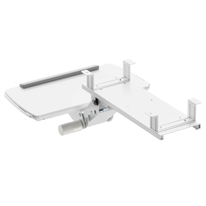 Supporto per tastiera sotto la scrivania Maclean, regolabile, max. 5 kg, bianco, MC56 W. 5 kg, bianco, MC-156 W