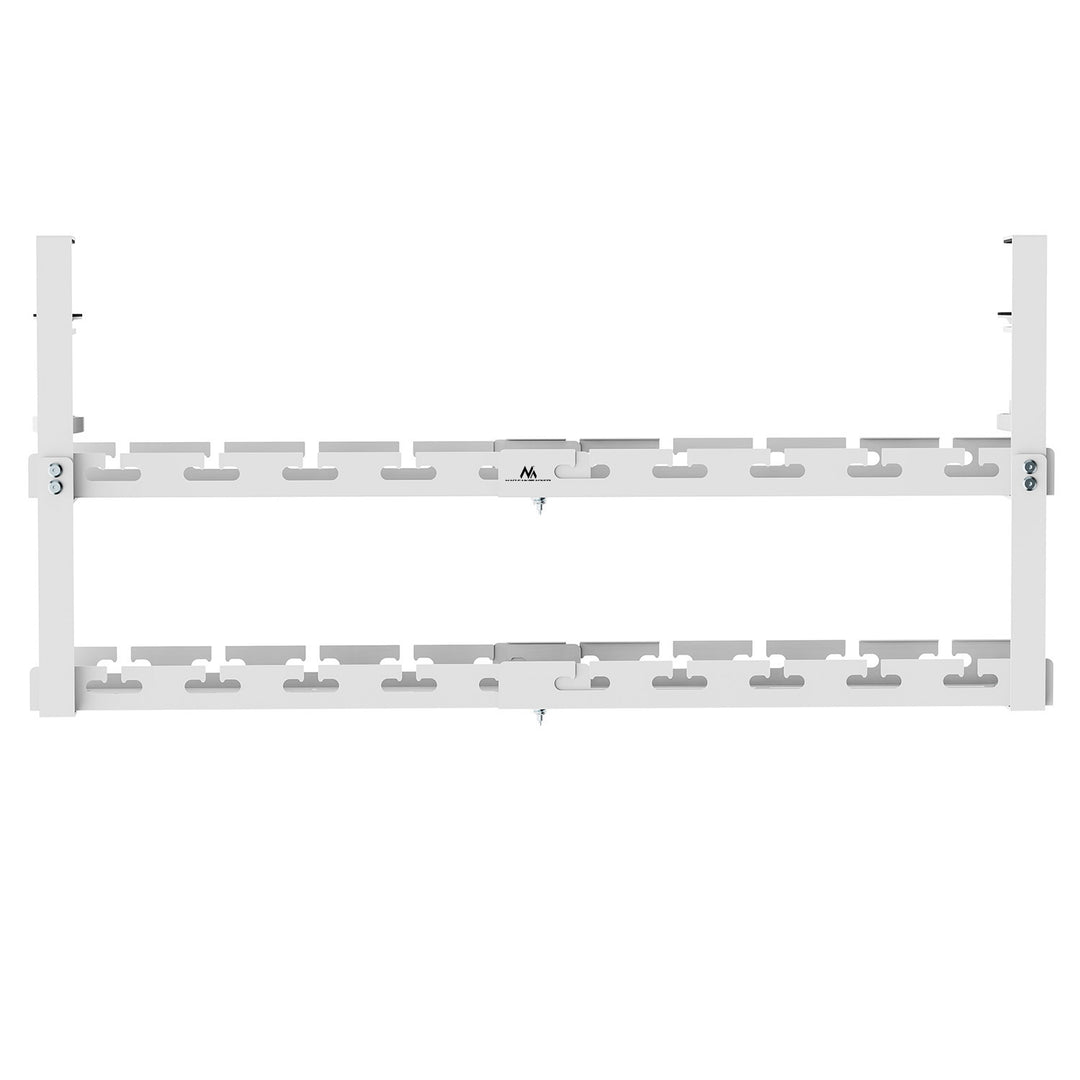 Organizzatore di cavi sotto la scrivania Maclean, carico massimo 5 kg, massimo 728 mm, 2 livelli, bianco, MC-102 W. 728 mm, 2 livelli, bianco, MC-102 W