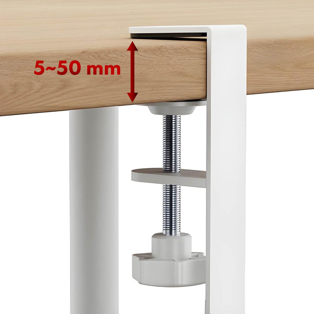 Organizzatore di cavi sotto la scrivania Maclean, carico massimo 5 kg, massimo 728 mm, 2 livelli, bianco, MC-102 W. 728 mm, 2 livelli, bianco, MC-102 W
