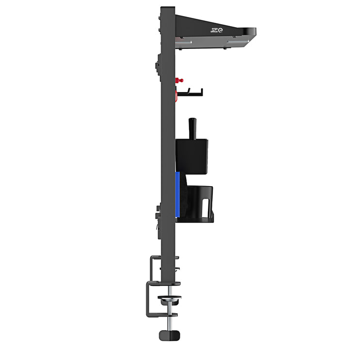 Divisorio per scrivania / organizzatore Ergo Office, carico massimo 10 kg, lavagna bianca, larghezza 1116 mm, nero, ER-301 B
