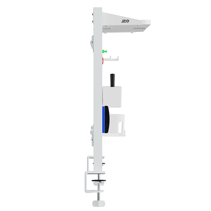 Divisorio / organizzatore per scrivania Ergo Office, carico massimo 10 kg, lavagna bianca, larghezza 1116 mm, bianco, ER-301 W