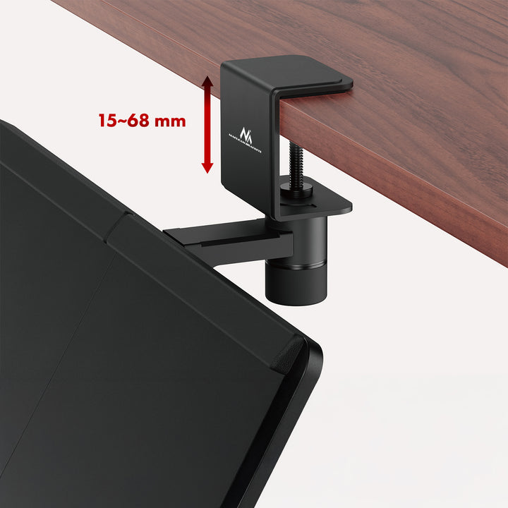 Supporto per tastiera Maclean undesk, carico massimo 5 kg, regolabile in orizzontale e verticale, nero, MC-108 B