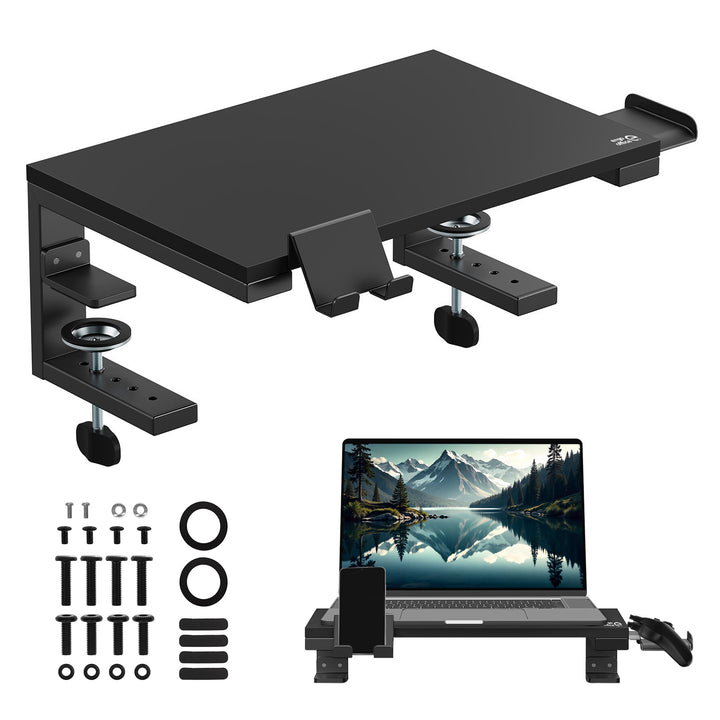 Supporto per laptop / monitor Ergo Office, carico massimo 20 kg, per diag. 13-32", nero, ER-303 B
