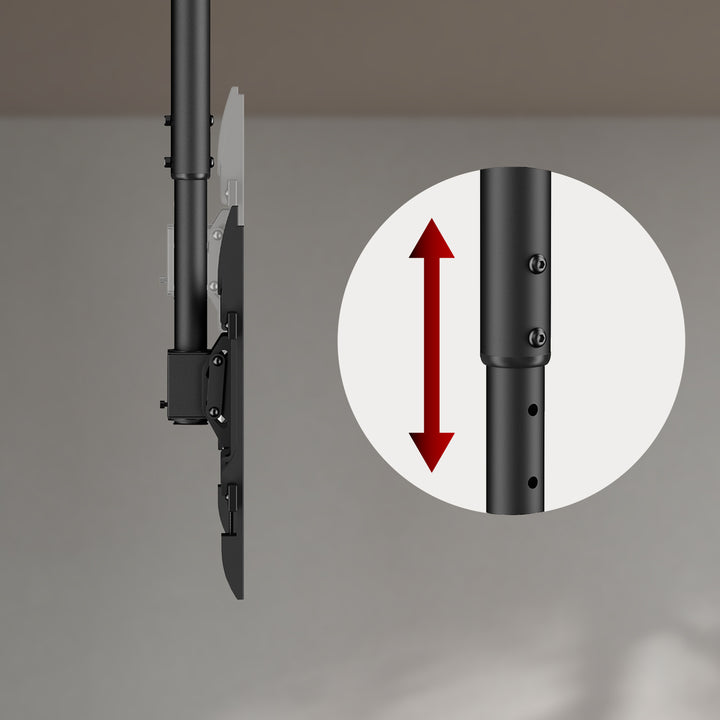Staffa a soffitto per TV Maclean, carico massimo 60 kg, 43-86", max VESA 600x400, MC-112 B