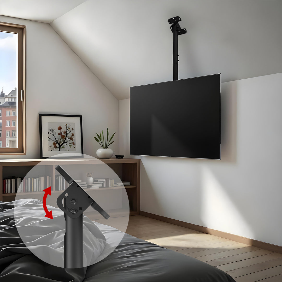 Staffa a soffitto per TV Maclean, carico massimo 60 kg, 43-86", max VESA 600x400, MC-112 B