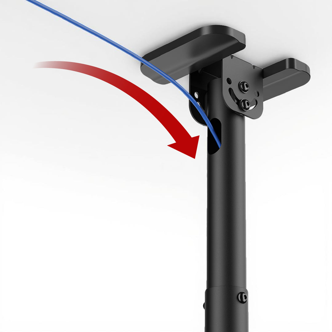 Staffa a soffitto per TV Maclean, carico massimo 60 kg, 43-86", max VESA 600x400, MC-112 B