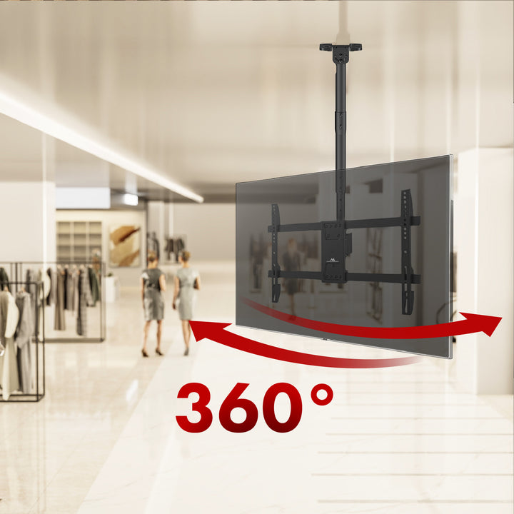Staffa a soffitto per TV Maclean, carico massimo 60 kg, 43-86", max VESA 600x400, MC-112 B