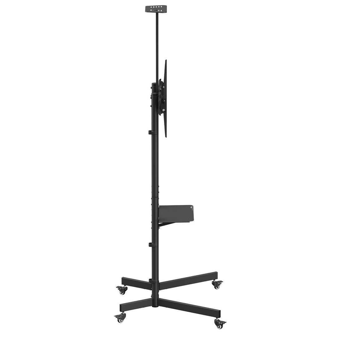 Supporto TV / carrello Maclean, ripiano per telecamera, su ruote, 37-70", carico massimo 45kg/5kg ripiano, max. VESA 600x400, MC-113 B