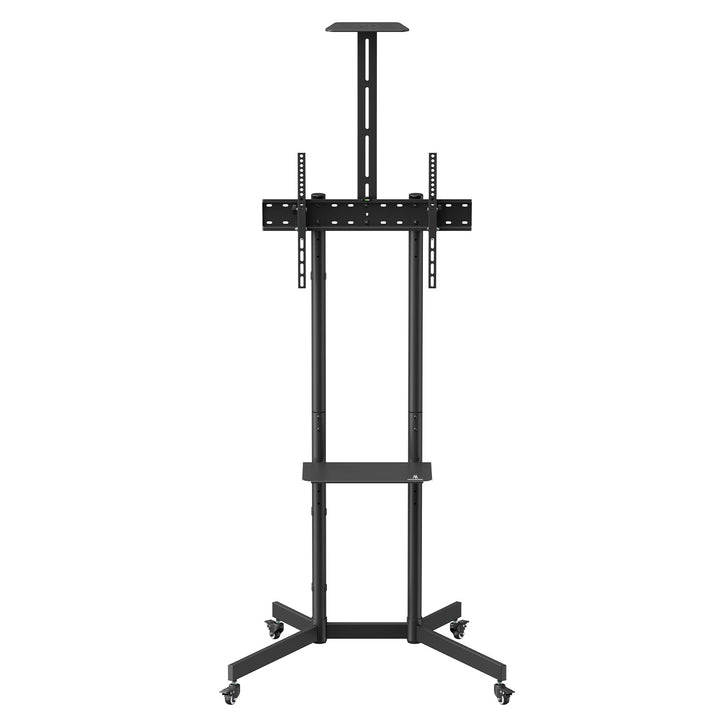 Supporto TV / carrello Maclean, ripiano per telecamera, su ruote, 37-70", carico massimo 45kg/5kg ripiano, max. VESA 600x400, MC-113 B