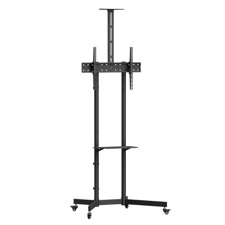 Supporto TV / carrello Maclean, ripiano per telecamera, su ruote, 37-70", carico massimo 45kg/5kg ripiano, max. VESA 600x400, MC-113 B