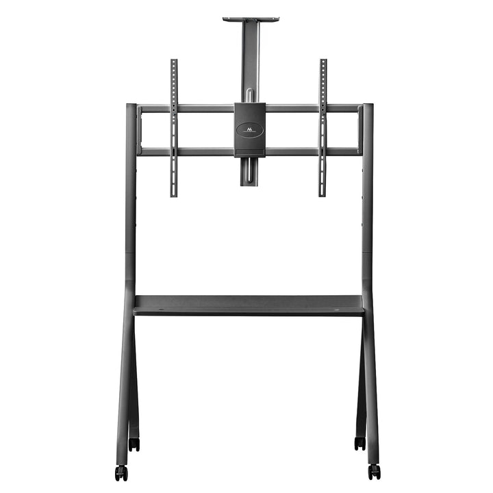 Supporto TV / carrello Maclean, ripiano per telecamera, su ruote, 55-100", carico massimo 120kg/10kg ripiano, max. VESA 900x600, nero, MC-114 B