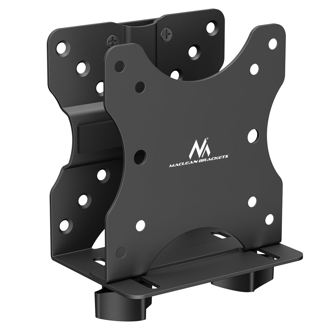 Supporto per computer Maclean mini, gamma 17-70 mm, compatibile VESA, carico massimo 5 kg, nero, MC-115 B