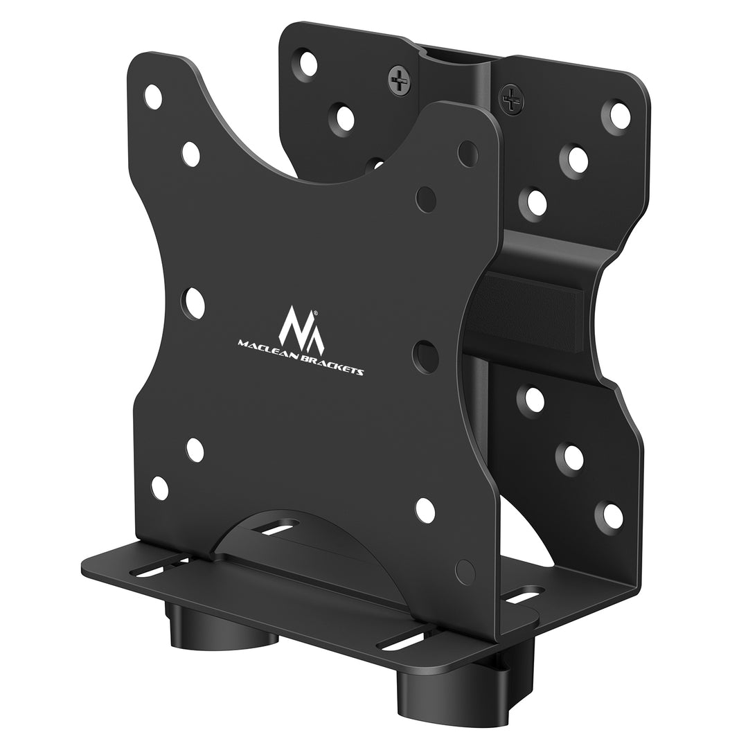 Supporto per computer Maclean mini, gamma 17-70 mm, compatibile VESA, carico massimo 5 kg, nero, MC-115 B
