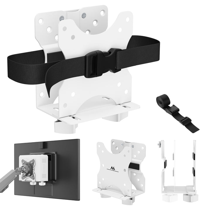 Supporto per computer Maclean mini, gamma 17-70 mm, compatibile VESA, carico massimo 5 kg, bianco, MC-115 W
