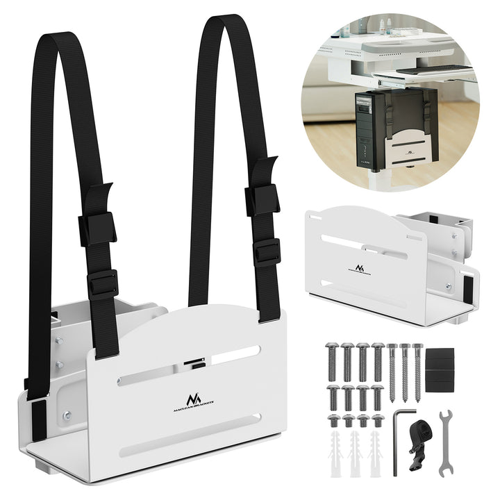 Supporto per CPU Maclean, portata 122-212 mm, carico massimo 10 kg, bianco, MC-116 W