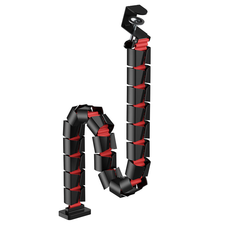 Organizzatore di cavi da tavolo Nano RS / griglia per cavi, 1345 mm, nero e rosso, RS125