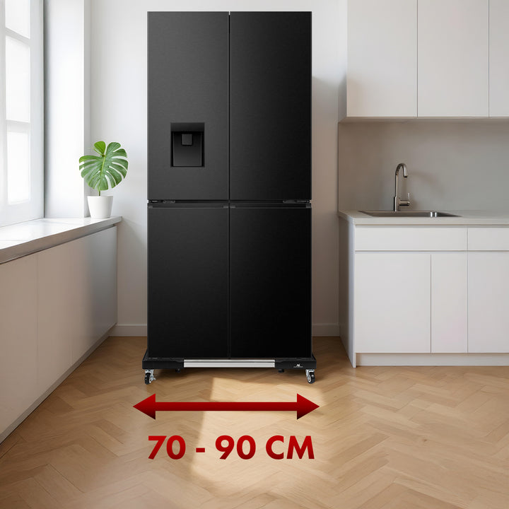 Supporto mobile per lavatrice Maclean, con rotelle, larghezza 700-900 mm, universale, fino a 200 kg, MC-119 B