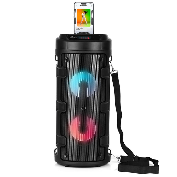 Altoparlante wireless Media-Tech, Bluetooth, karaoke, 1000W, nero, MT3165