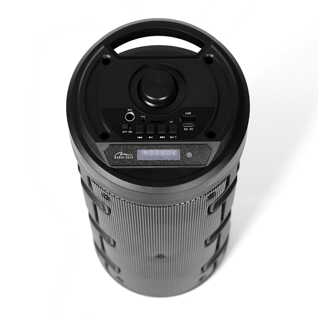 Altoparlante wireless Media-Tech, Bluetooth, karaoke, 1000W, nero, MT3165