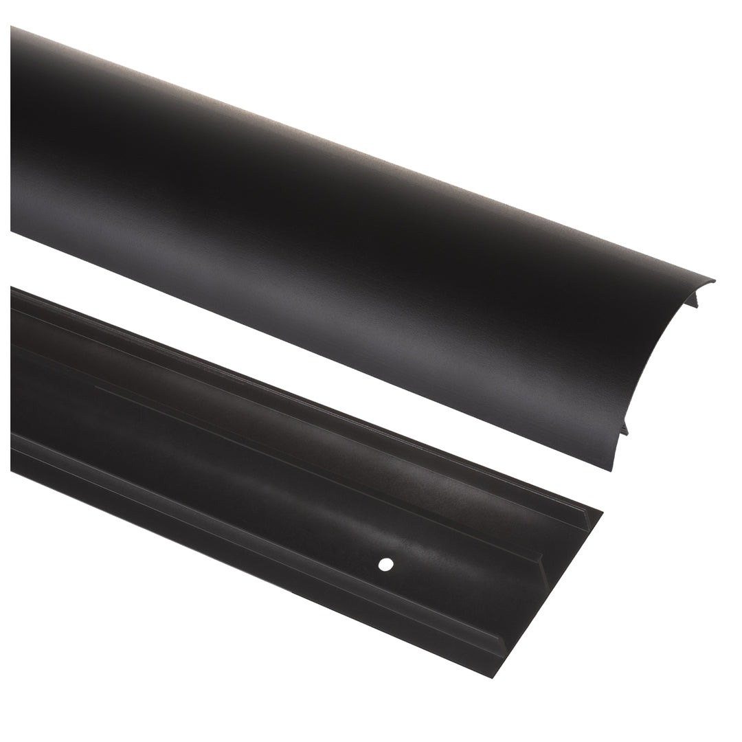 Striscia copricavo Maclean in alluminio, 62x20x750mm, nero, MC-814 B