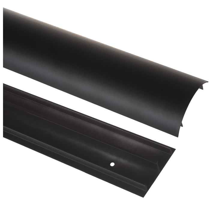 Striscia copricavo Maclean in alluminio, 62x20x750mm, nero, MC-814 B
