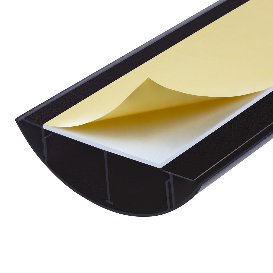 Striscia copricavo Maclean in alluminio, 62x20x750mm, nero, MC-814 B