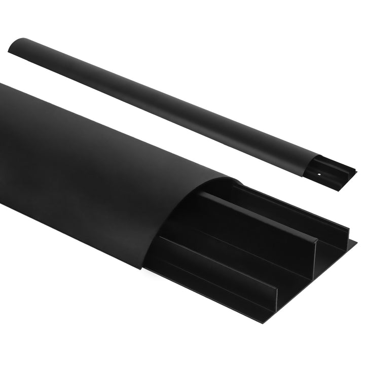 Striscia copricavo Maclean in alluminio, 62x20x750mm, nero, MC-814 B