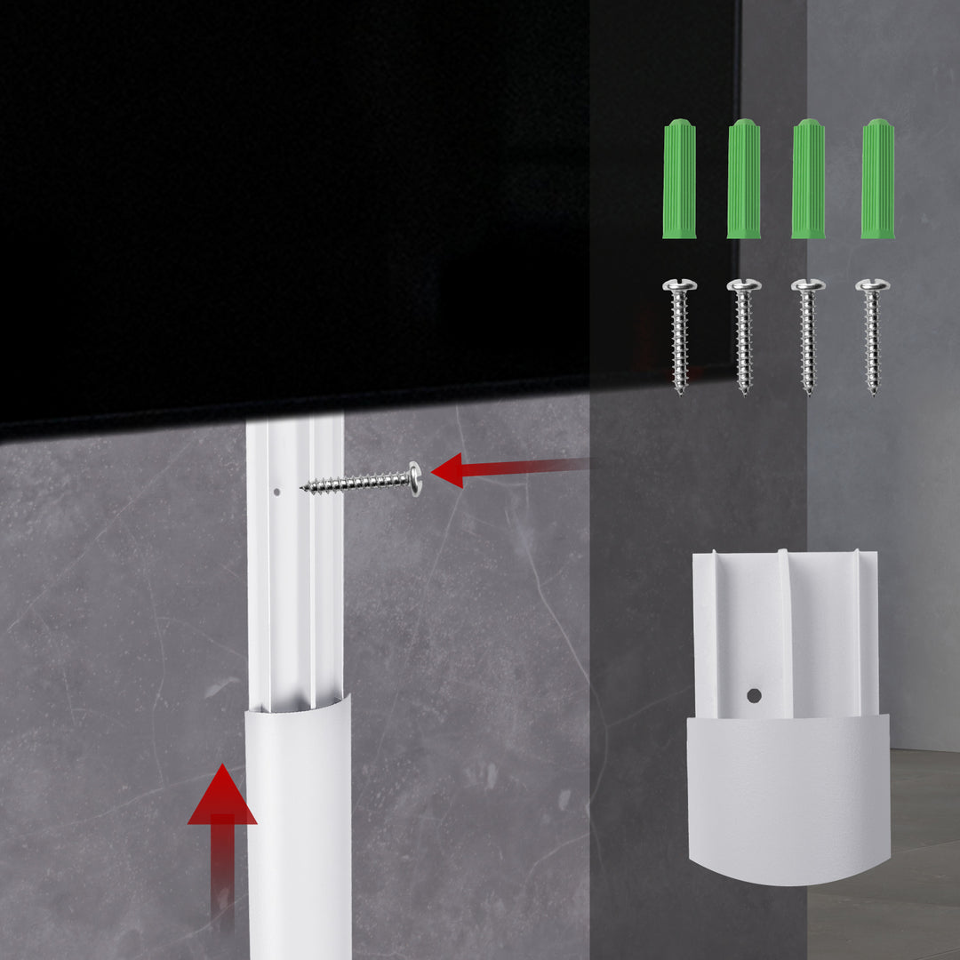Striscia copricavo Maclean in alluminio, 62x20x750mm, bianco, MC-814 W