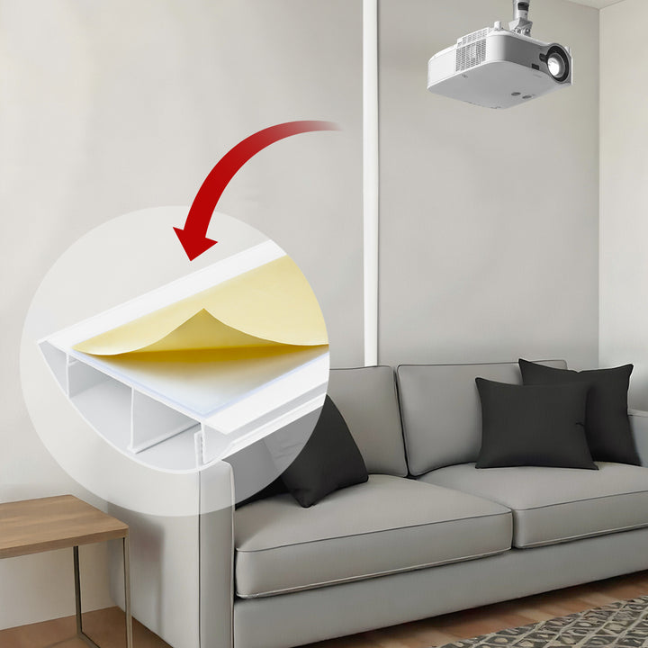 Striscia copricavo Maclean in alluminio, 62x20x750mm, bianco, MC-814 W