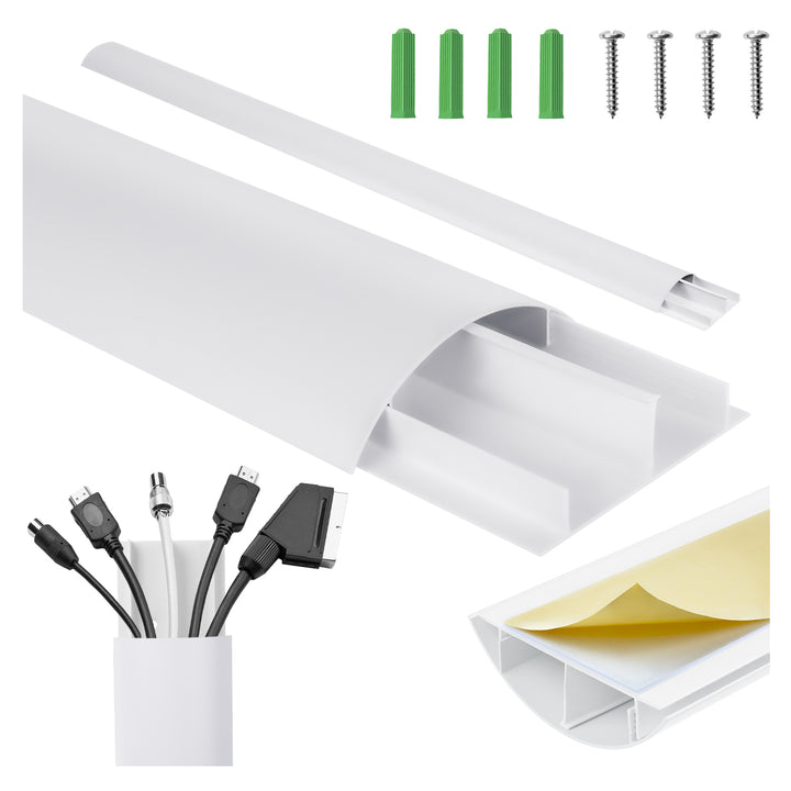 Striscia copricavo Maclean in alluminio, 62x20x750mm, bianco, MC-814 W