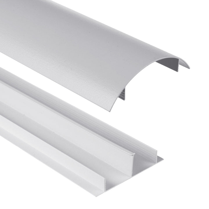 Striscia copricavo Maclean in alluminio, 62x20x750mm, argento, MC-814 S