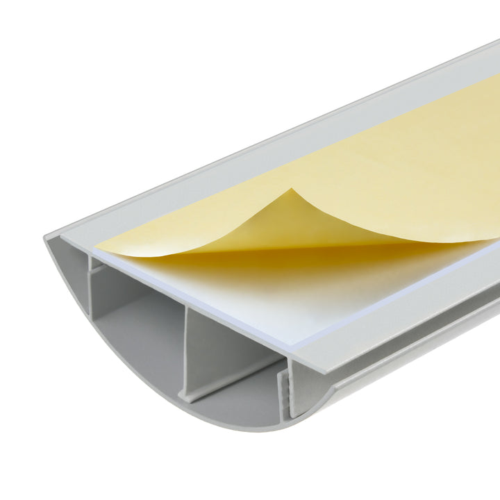 Striscia copricavo Maclean in alluminio, 62x20x750mm, argento, MC-814 S
