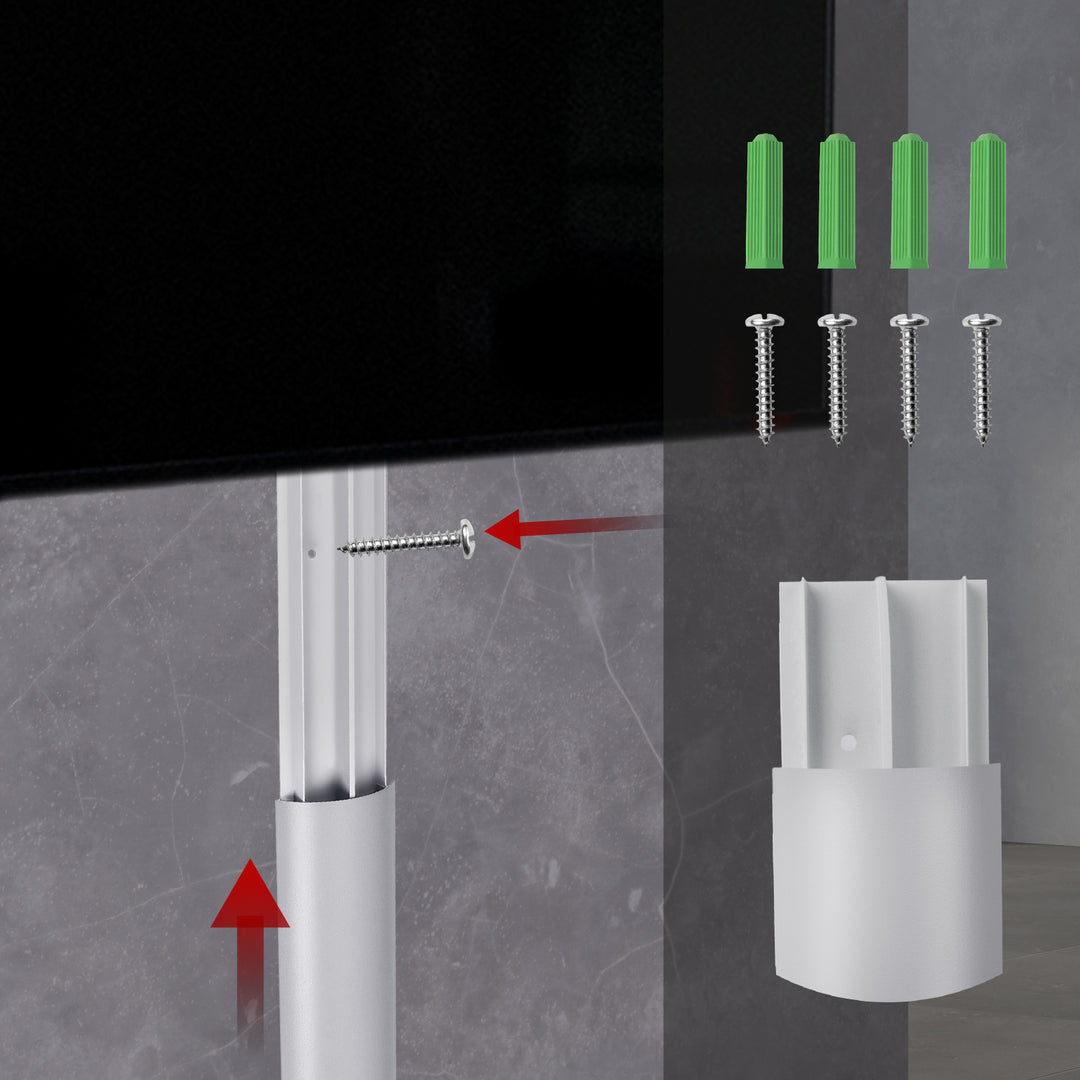 Striscia copricavo Maclean in alluminio, 62x20x750mm, argento, MC-814 S
