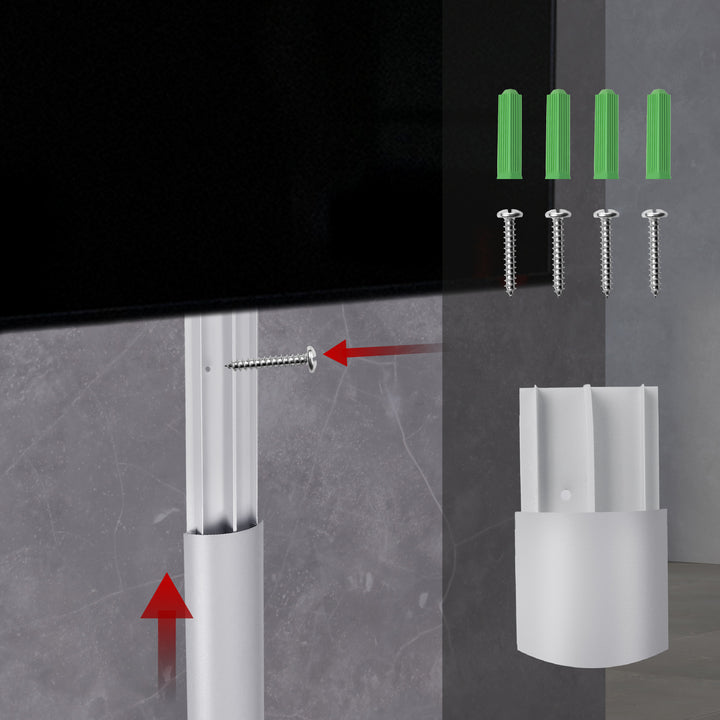 Striscia copricavo Maclean in alluminio, 62x20x750mm, argento, MC-814 S