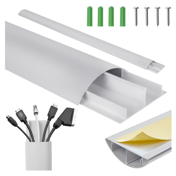 Striscia copricavo Maclean in alluminio, 62x20x750mm, argento, MC-814 S