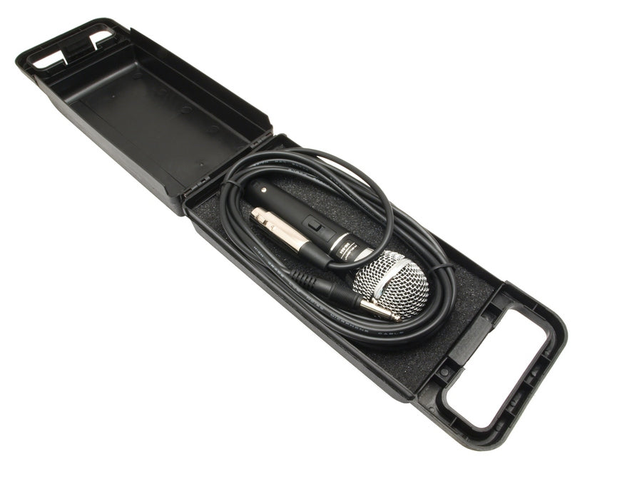 Microfono dinamico Rebel DM-604 + custodia, cavo XLR - Jack 6,3 mm