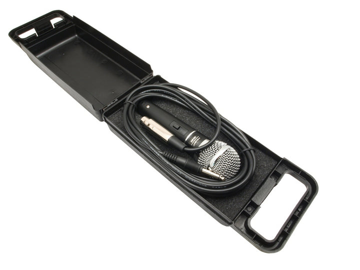 Microfono dinamico Rebel DM-604 + custodia, cavo XLR - Jack 6,3 mm