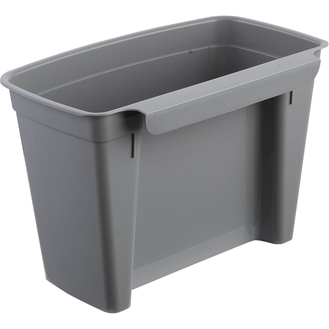 Pattumiera Keeeper, cestino sospeso, con coperchio, 4L, grigio, Milano