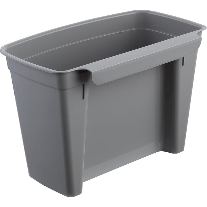 Pattumiera Keeeper, cestino sospeso, con coperchio, 4L, grigio, Milano