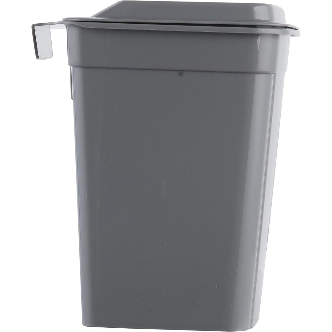 Pattumiera Keeeper, cestino sospeso, con coperchio, 4L, grigio, Milano