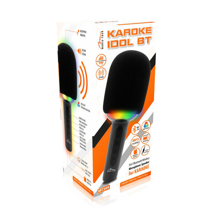 Microfono per karaoke con altoparlante Bluetooth KARAOKE IDOL BT Media-Tech MT399