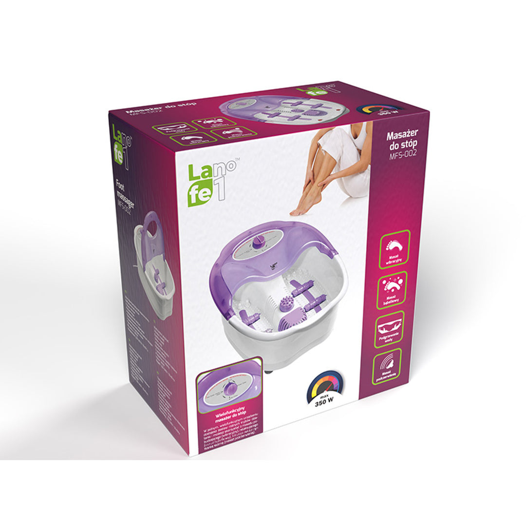Massaggiatore per piedi, Lafe, vibrante, massaggio a bolle, 350 W, MFS002