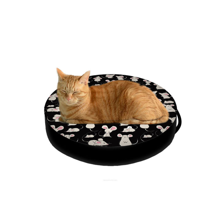 Letto per gatti Bertoni, inserto con granuli, diametro 50 cm, motivo topo, EE130