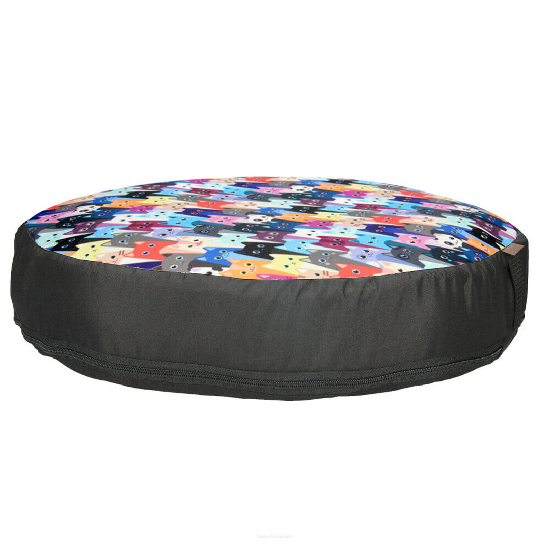 Letto per gatti Bertoni, inserto in granuli, diametro 50 cm, motivo a miagolii, EE130