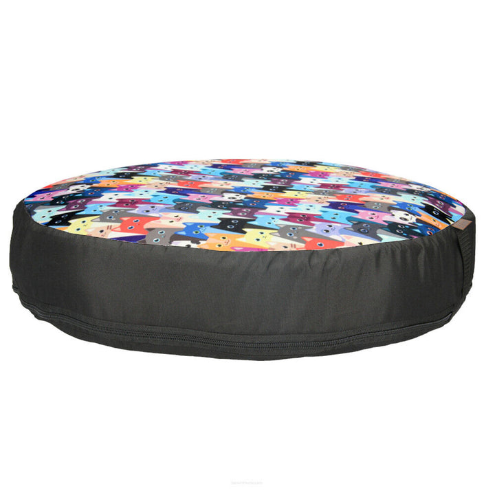 Letto per gatti Bertoni, inserto in granuli, diametro 50 cm, motivo a miagolii, EE130