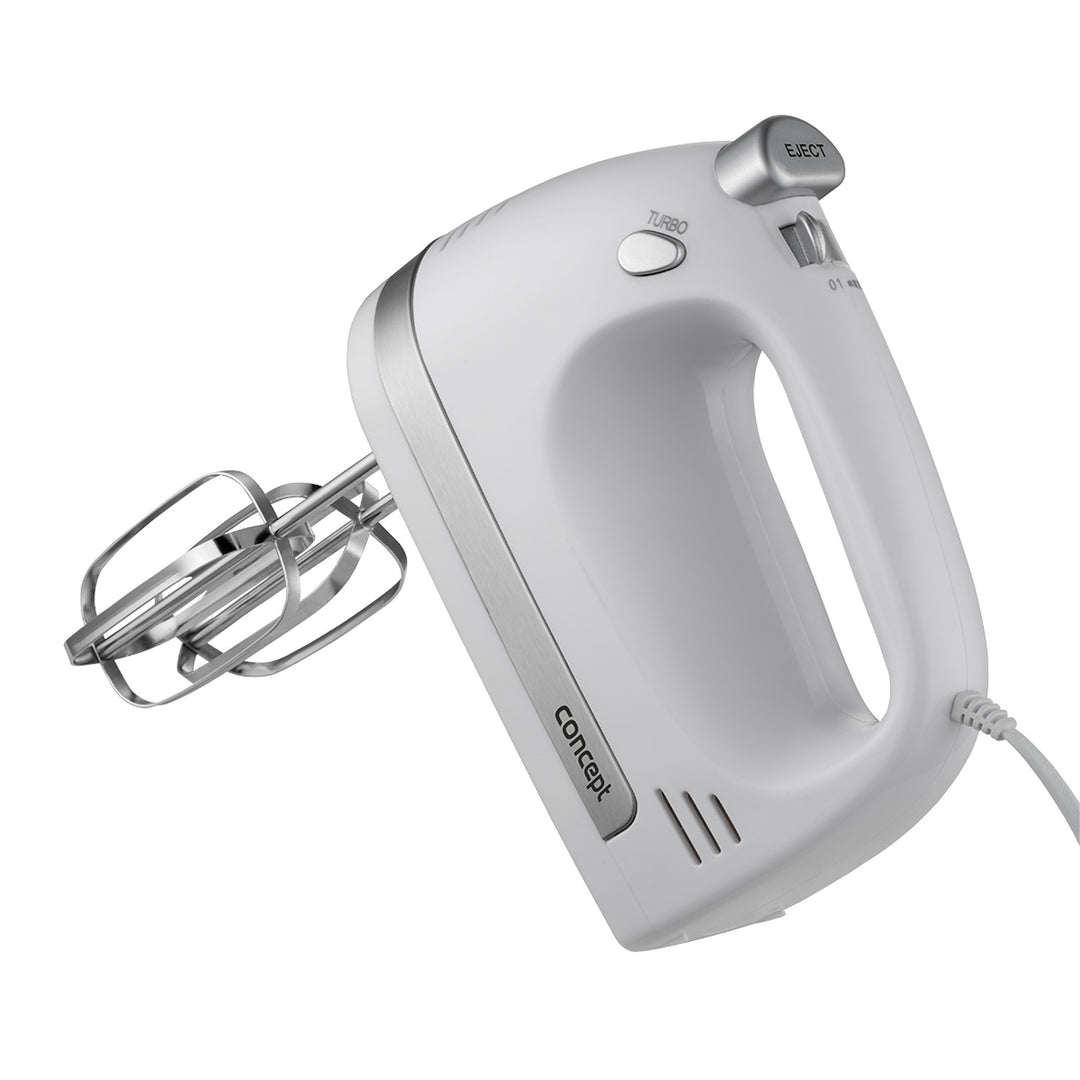 Miscelatore manuale Concept, 5 velocità, funzione Turbo, 500 W, bianco, SR3390